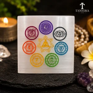 Selenite Plate by Tanhira gems